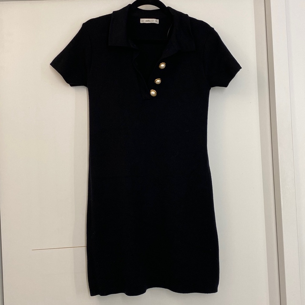 Zara knit polo dress